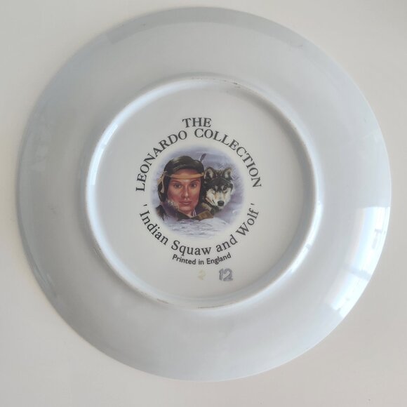 LEONARDO COLLECTION Indian Squaw Wolf Native American Legends Hamilton Plate SET - Picture 5 of 7